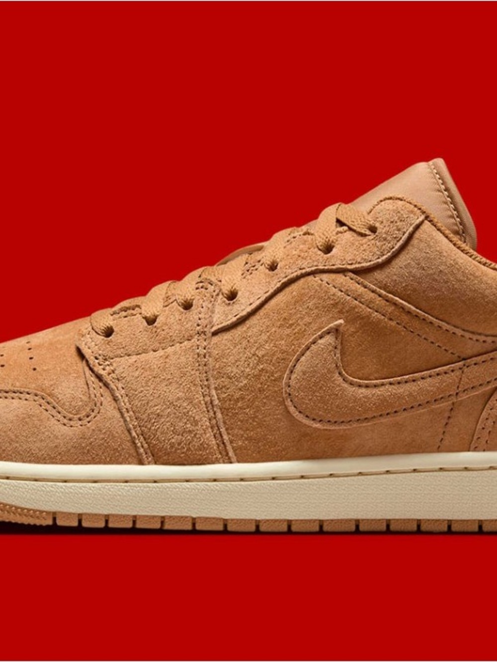 Air Jordan 1 Low SE - Flax Varsity- Red/Muslin